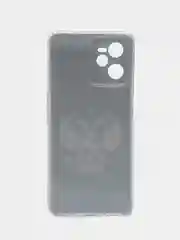 Приглушённый хаки силиконовый чехол на Realme C35 / Реалми С35 прозрачный, с рисунком, защита камеры