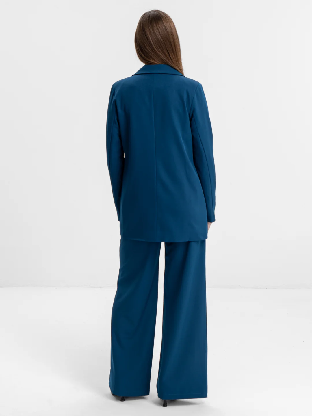 Морской костюм BLAZER классический, с прямыми брюками, женский
