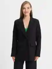 Черный костюм BLAZER классический, с прямыми брюками, женский