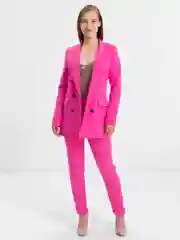 Розовый костюм классический деловой женский Blazer