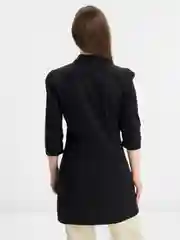 Черный халат женский, униформа для персонала салонов красоты