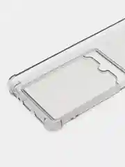 Серый силиконовый чехол для Infinix HOT 11S NFC (Инфиникс Хот 11С НФС), прозрачный, с карманом