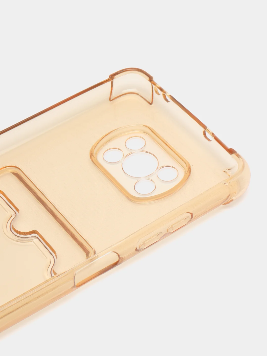 Бежевый чехол для Xiaomi Poco X3, Poco X3 NFS, Poco X3 Pro (Сяоми Поко Х3, Поко Х3 Про) прозрачный