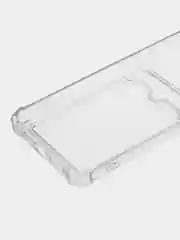 Прозрачный силиконовый чехол Xiaomi Redmi Note 12S (Сяоми Редми Нот 12С) с карманом, прозрачный