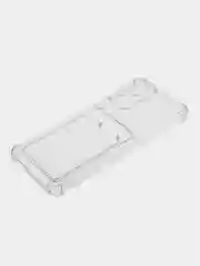 Прозрачный силиконовый чехол Xiaomi Redmi Note 12S (Сяоми Редми Нот 12С) с карманом, прозрачный