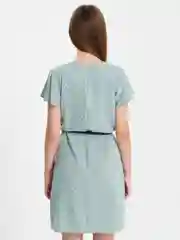 Зеленый платье женское, офисное, школьное