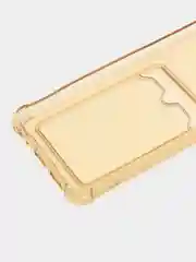 Бежевый чехол для Infinix Smart 6 Plus (Инфиникс Смарт 6 Плюс) прозрачный, с карманом для карты