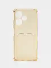 Бежевый силиконовый чехол для Infinix HOT 30 (Инфиникс Хот 30), прозрачный