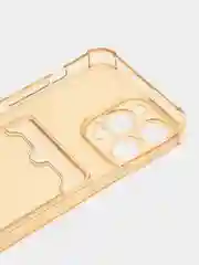 Бежевый противоударный чехол прозрачный для Apple iPhone 15 Pro Max, айфон 15 про макс силиконовый