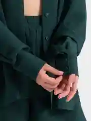 Желтый костюм женский тройка из льна