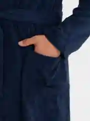 Синий халат махровый мужской, женский, банный, унисекс