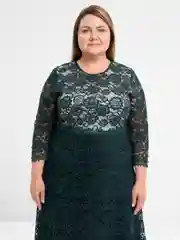 Зеленый платье женское, вечернее, большие размеры