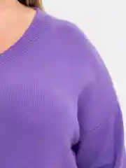 Лавандовый женский джемпер, большие размеры
