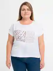 Белый футболка женская
