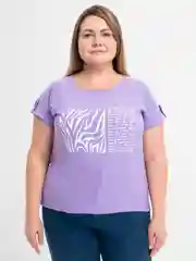 Лавандовый футболка женская