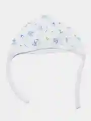 Белый шапочка чепчик на завязках для новорожденного, швы наружу, 100% хлопок, кулирка