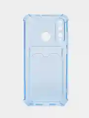Синий меланж чехол для Huawei Honor 10i/20E, Хонор 10ай/е, с отсеком для карт, картхолдер, защита углов