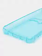 Голубой чехол для Tecno Spark 7 (Техно Спарк 7), прозрачный, силиконовый