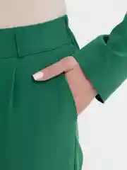 Зеленый костюм классический деловой женский Blazer