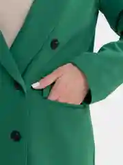 Зеленый костюм классический деловой женский Blazer