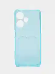 Голубой силиконовый чехол для Infinix HOT 30i  ( Инфиникс Хот 30 ай ) , прозрачный