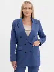 Синий костюм классический деловой женский Blazer