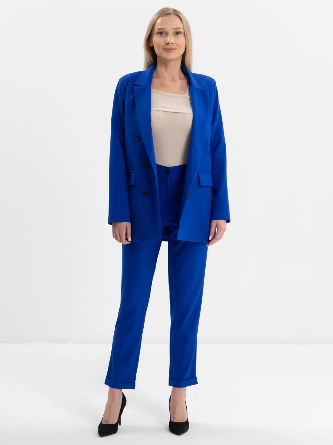 Индиго костюм классический деловой женский Blazer