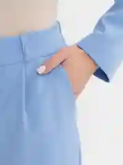 Голубой костюм классический деловой женский Blazer