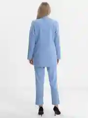 Голубой костюм классический деловой женский Blazer