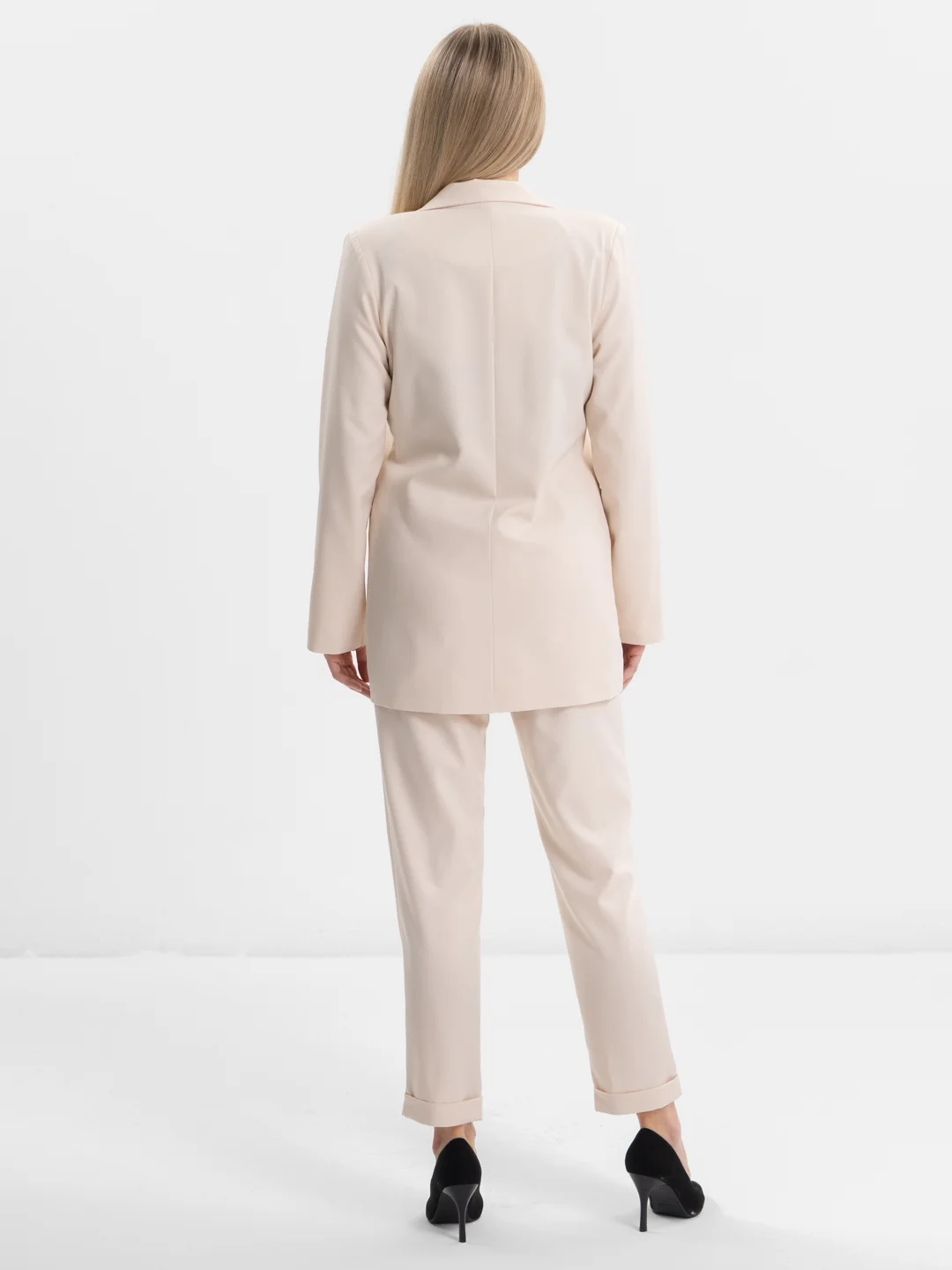 Молочный костюм классический деловой женский Blazer