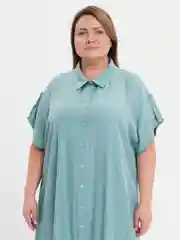 Мятный платье женское, повседневное, офисное, большой размер