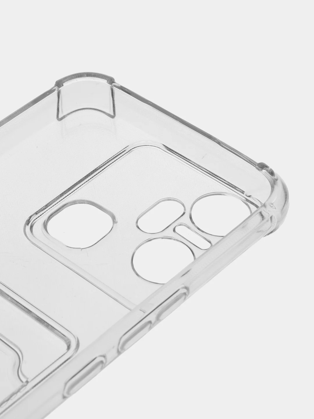 Прозрачный чехол для Infinix Smart 6 Plus (Инфиникс Смарт 6 Плюс) прозрачный, с карманом для карты