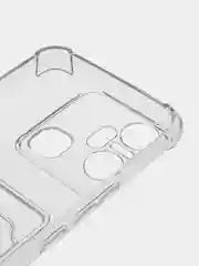 Прозрачный чехол для Infinix Smart 6 Plus (Инфиникс Смарт 6 Плюс) прозрачный, с карманом для карты