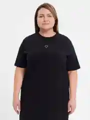 Шоколадный платье-футболка Oversize, короткая туника, большие размеры 42-60