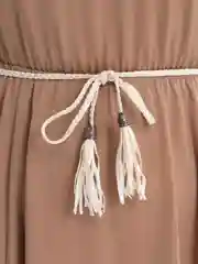 Белый пояс-канат женский, тонкий, с кисточками, пояс-шнурок на платье