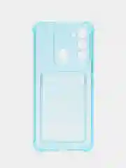 Бирюзовый чехол Tecno Spark Go 2022, Spark 8C силиконовый, Техно Спарк Го 2022, Спарк 8С прозрачный