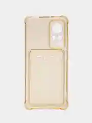 Бежевый силиконовый чехол Xiaomi 12/12X/12S (Сяоми 12/12Х/12С), прозрачный