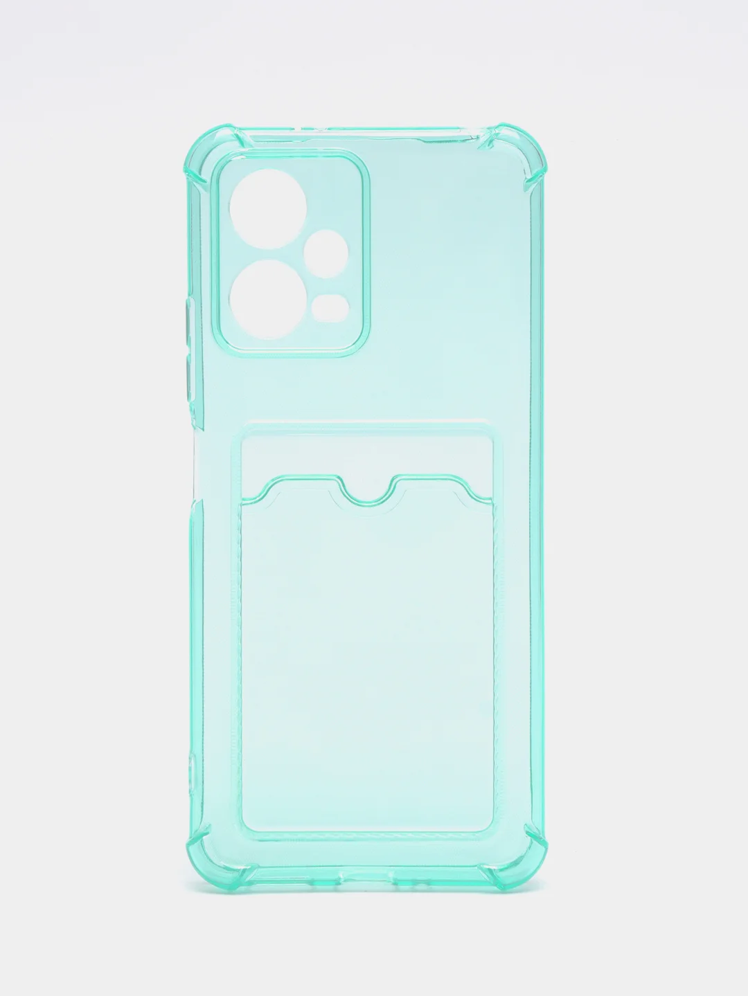 Бирюзовый чехол для Xiaomi Redmi Note 12 5G, Poco X5 (Сяоми Нот 12 5Г, Поко Х5), прозрачный