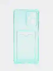 Бирюзовый чехол для Xiaomi Redmi Note 12 5G, Poco X5 (Сяоми Нот 12 5Г, Поко Х5), прозрачный