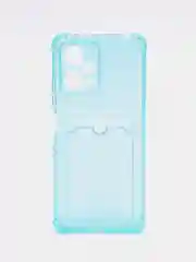 Бирюзовый чехол для Xiaomi Redmi Note 12 5G, Poco X5 (Сяоми Нот 12 5Г, Поко Х5), прозрачный
