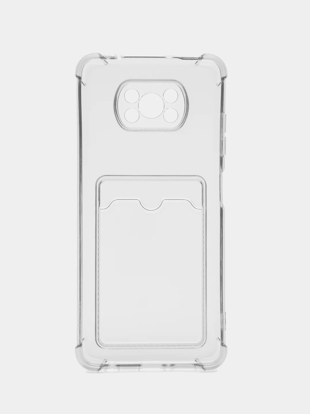 Серый чехол для Xiaomi Poco X3, Poco X3 NFS, Poco X3 Pro (Сяоми Поко Х3, Поко Х3 Про) прозрачный