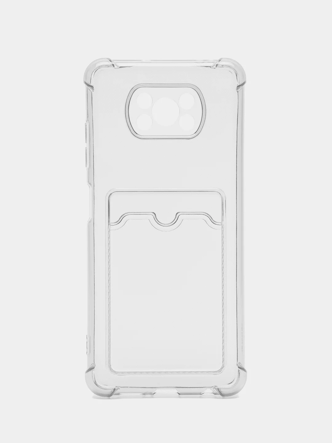 Серый чехол для Xiaomi Poco X3, Poco X3 NFS, Poco X3 Pro (Сяоми Поко Х3, Поко Х3 Про) прозрачный