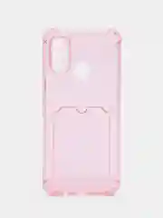 Розовый чехол для Tecno Spark 7 (Техно Спарк 7), прозрачный, силиконовый