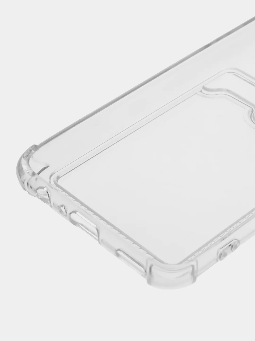Прозрачный чехол для Huawei Honor 10i/20E, Хонор 10ай/е, с отсеком для карт, картхолдер, защита углов
