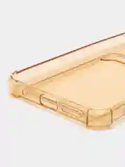 Бежевый силиконовый чехол Xiaomi Redmi Note 12S (Сяоми Редми Нот 12С) с карманом, прозрачный
