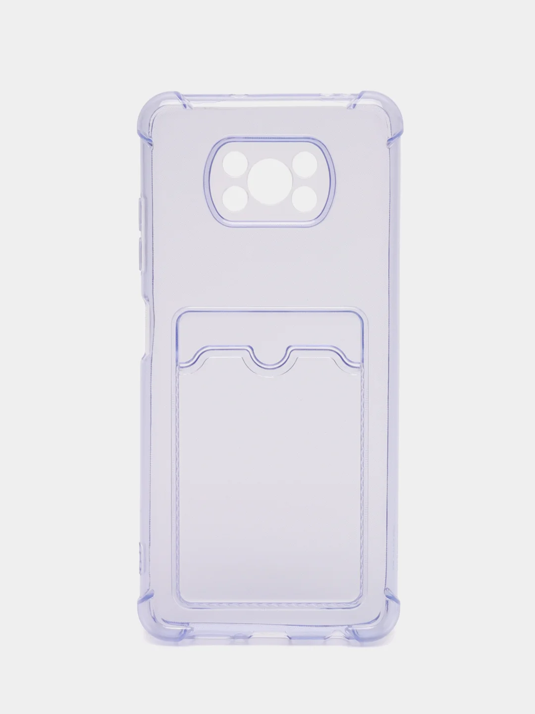 Лавандовый чехол для Xiaomi Poco X3, Poco X3 NFS, Poco X3 Pro (Сяоми Поко Х3, Поко Х3 Про) прозрачный