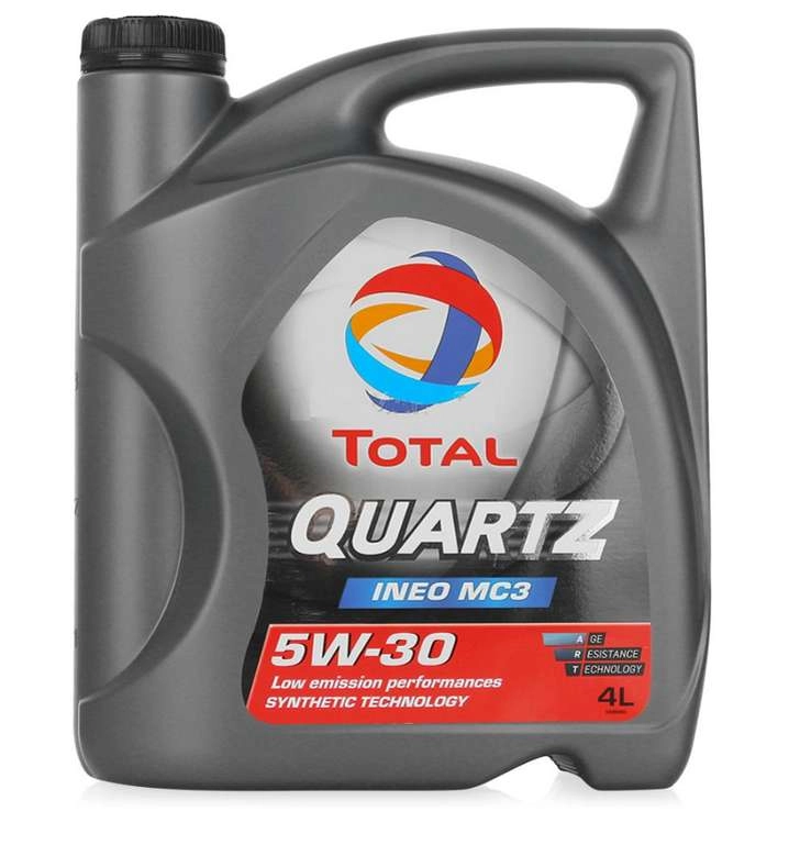 Моторное масло Quartz Ineo MC3 5W-30, синтетическое 4 л