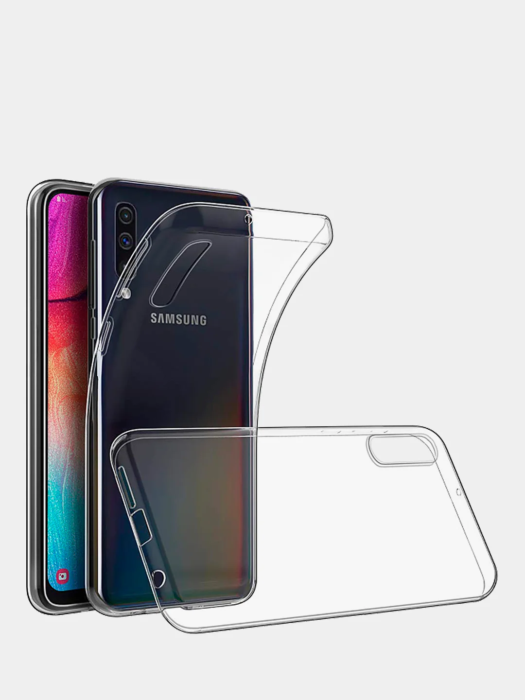 Чехол для Samsung A50 / A50s / A30s прозрачный силиконовый