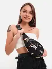 Черный поясная сумка через плечо, унисекс