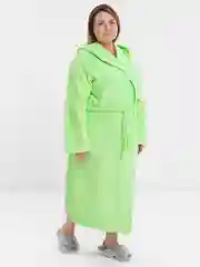 Лайм халат женский махровый банный, большие размеры, салатовый, Lilians